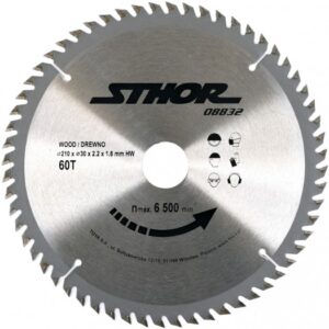 TCT BLADE FOR WOOD D210 T60 d30 08832