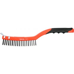 WIRE BRUSH 3x19 ROWS L=340MM W. SCRAPER YT-6331