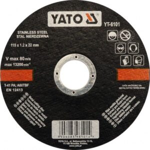 SS steel cutting disc 115x1.2x22mm- YT-6101